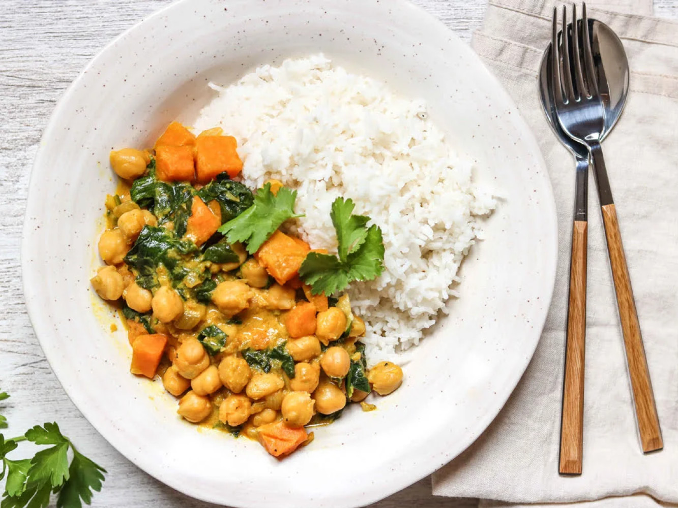 Chickpea and Spinach Curry