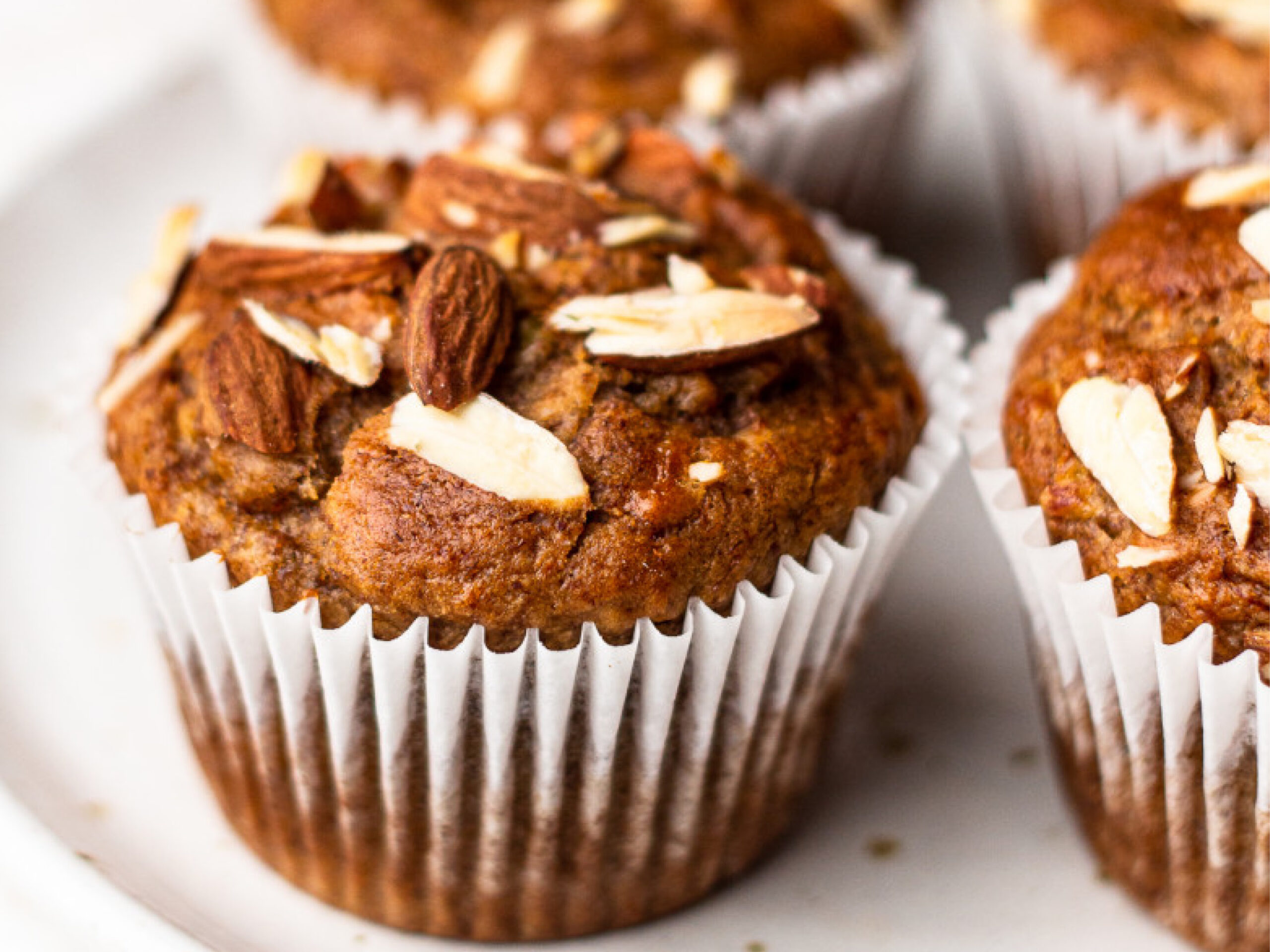 Banana & Almond Muffins